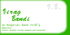 virag bandi business card